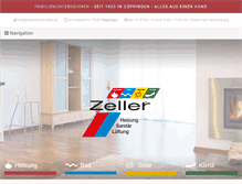 Tablet Screenshot of haustechnik-zeller.de
